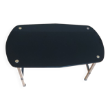 Vintage coffee table in black smoked glass