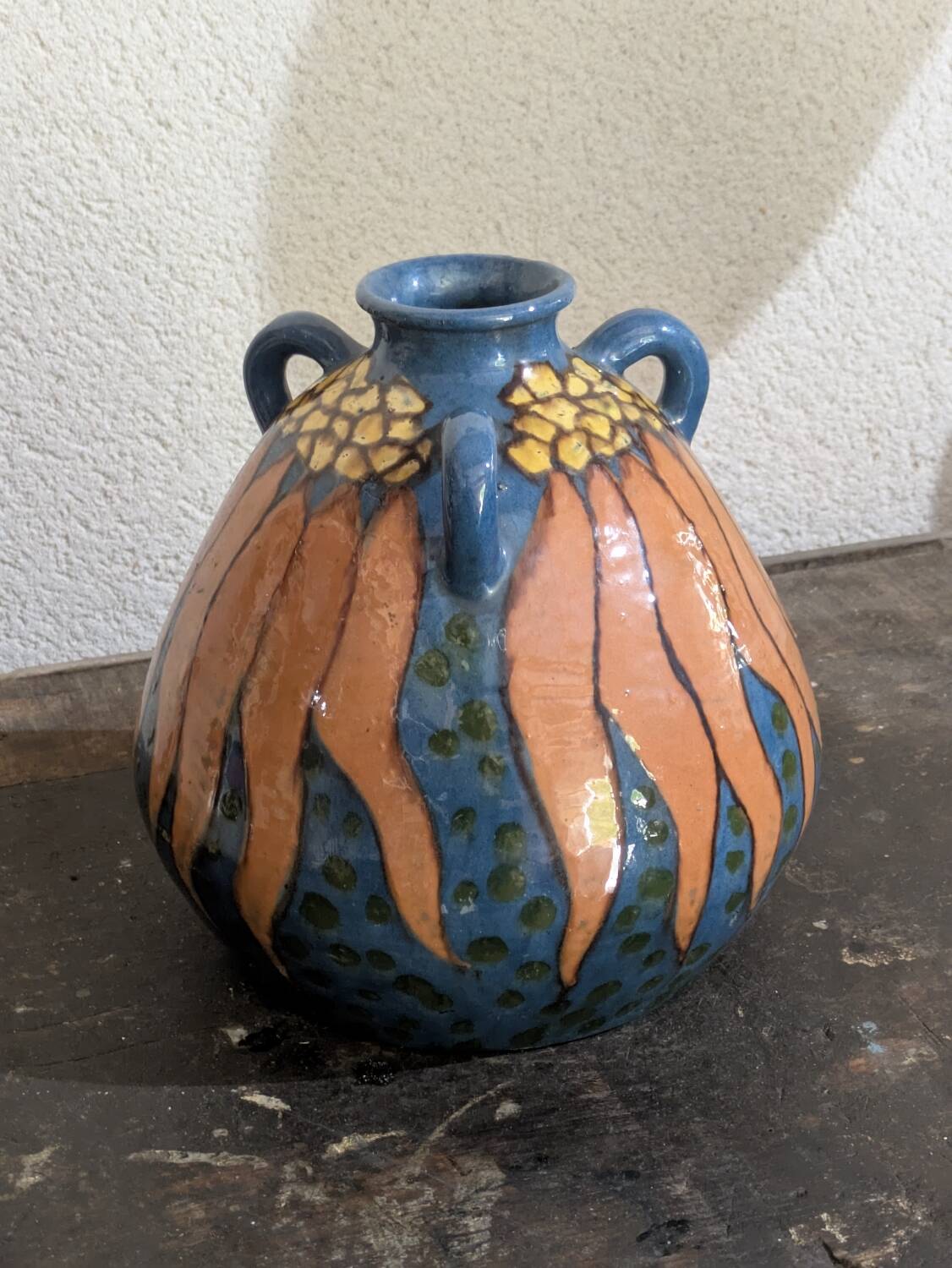 Émile Simonod ceramic vase – Art Deco – Rare piece