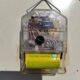 Pendulum, Yellow JAPY Formica wall clock from the 60s VINTAGE