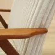 Danish teak lounge chair with new velour upholstery, 1960s