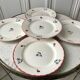 Set of 5 flat plates badonviller model "dany" years 30-40