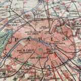 1883 - Map of the surroundings of Paris