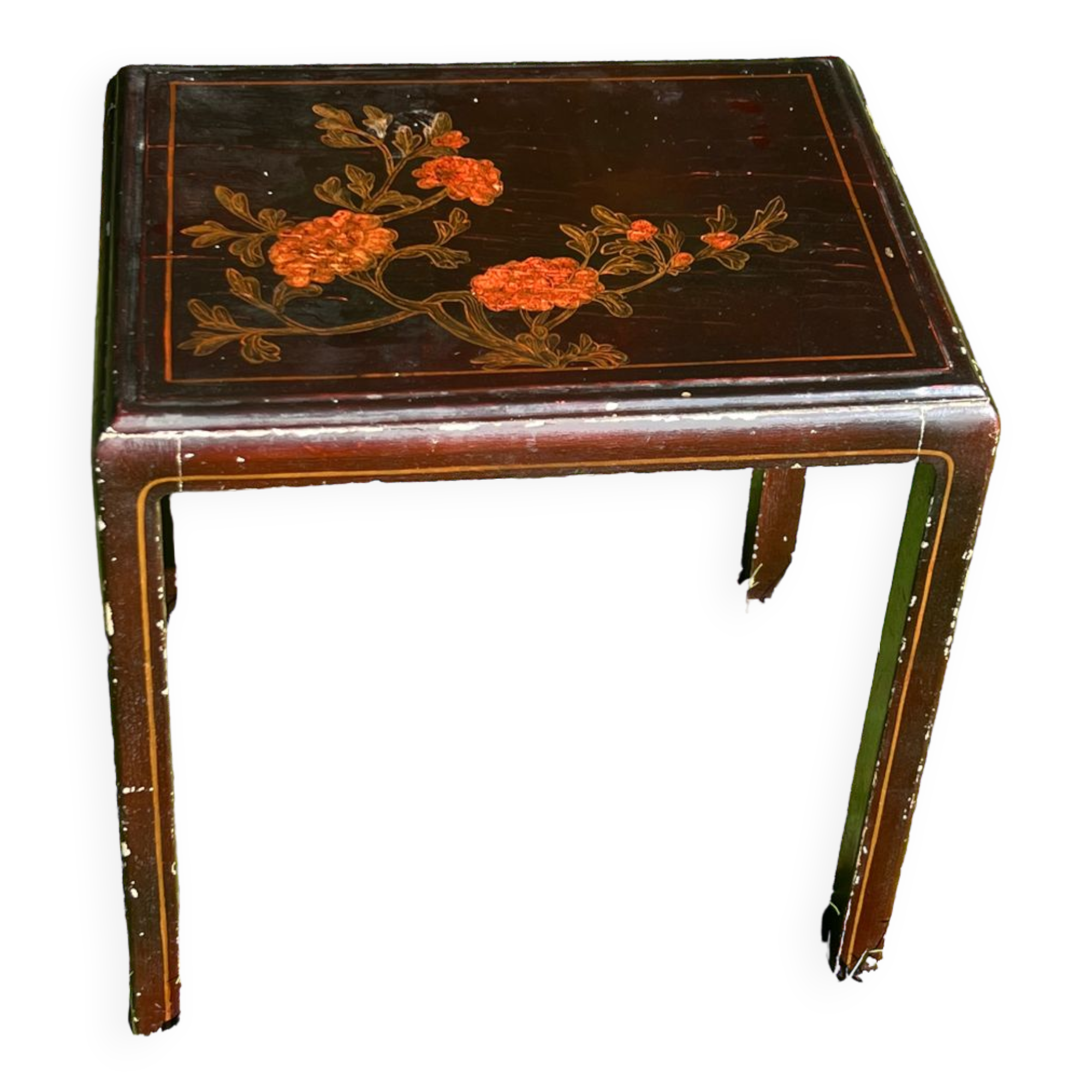 Small Chinese side coffee table, lacquered