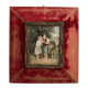 Pastoral scene painting on porcelain, 19th century