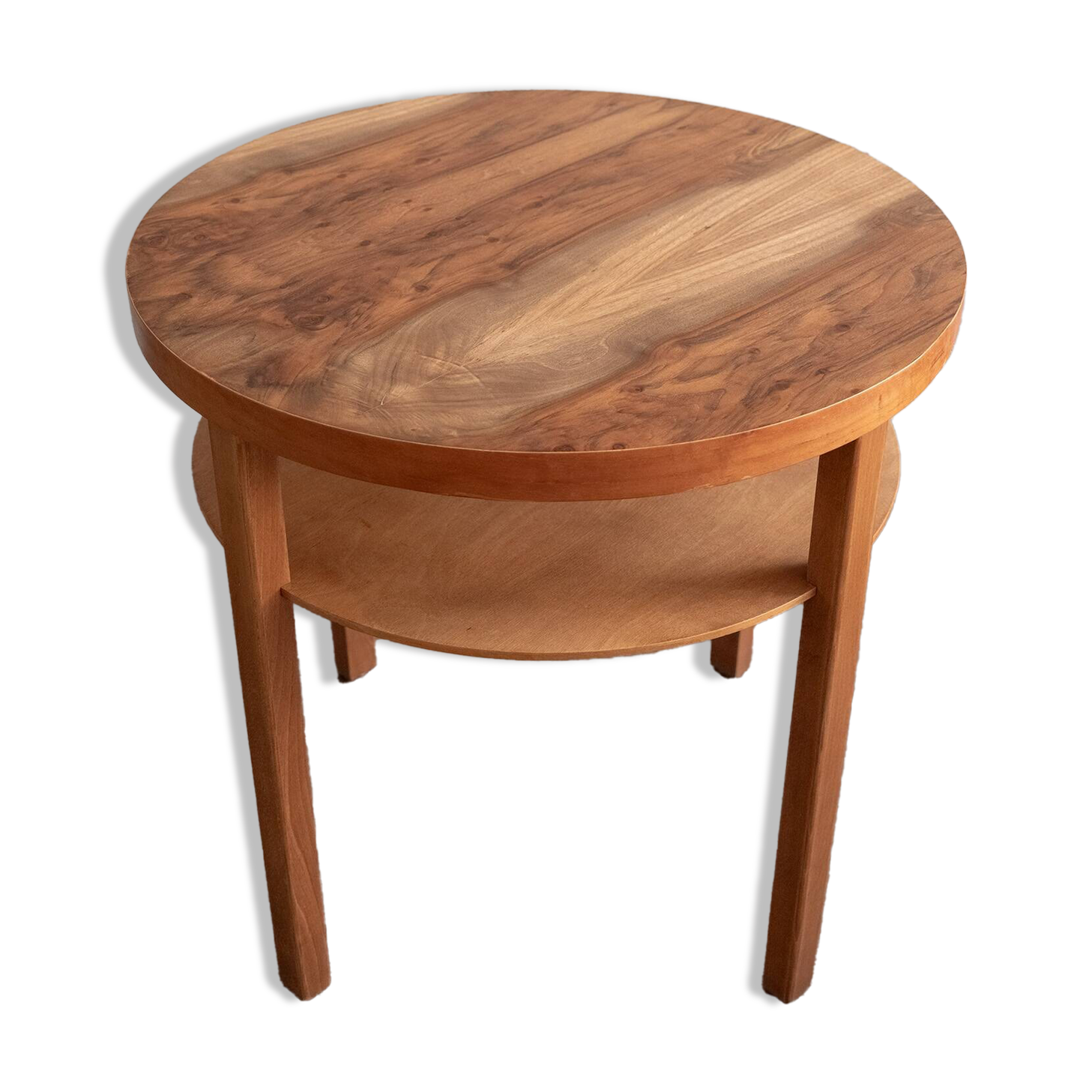 Vintage Czechoslovak Wooden Coffee Table, 80s