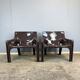 2 Vicario armchairs by Vico Magistretti for Artemide, plastic, 1970s