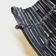 Large Vintage Black Bamboo Fruit Basket