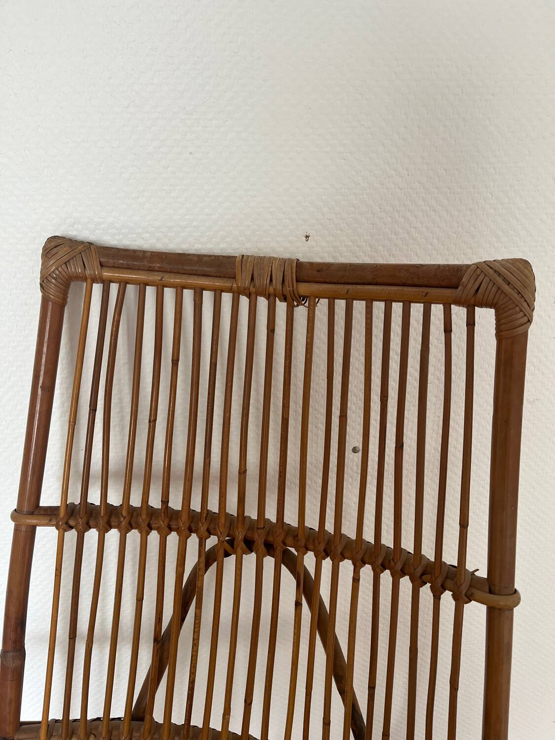 Vintage rattan armchair