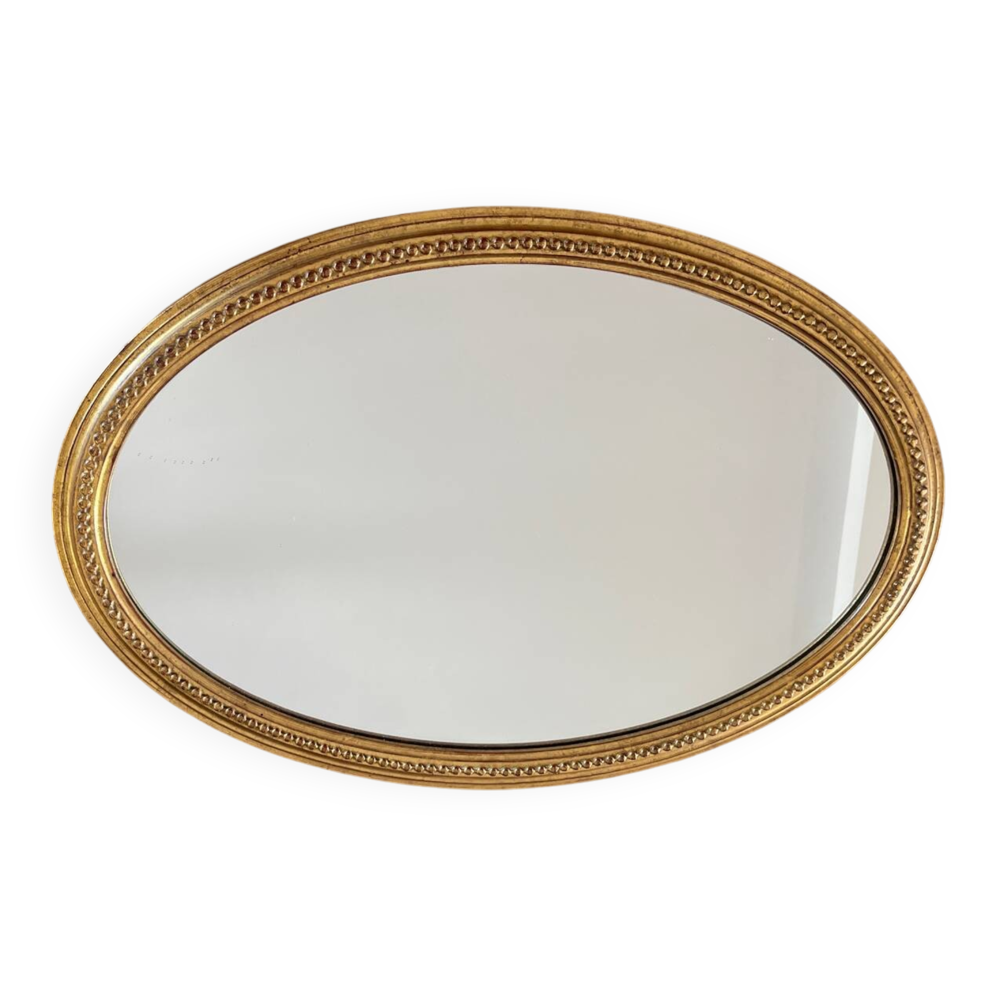 Antique oval mirror Maison Deknudt Spiegel Belgium