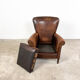 Vintage dark sheep leather club chair Achterdijk