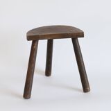 Solid wood tripod stool
