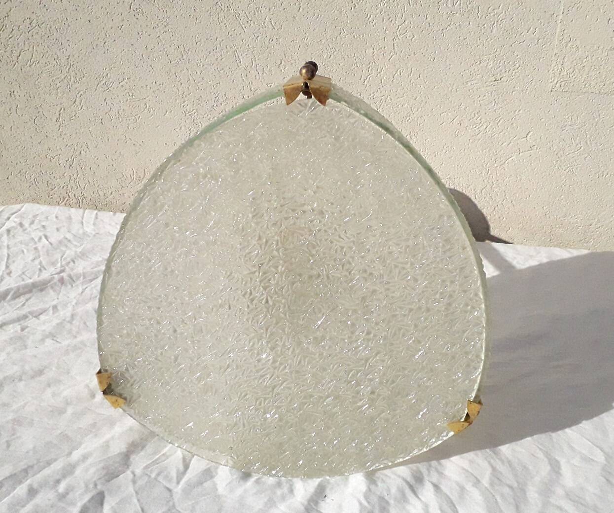 70's design glass pendant light