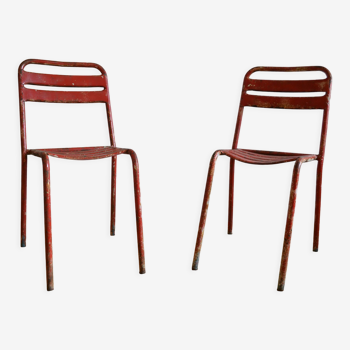 Pair of chairs Tolix T2