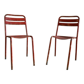 Pair of chairs Tolix T2