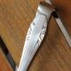 Solid silver sugar clamp Art Deco style