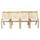 Set of four restored mid-century dining chairs by Jitona