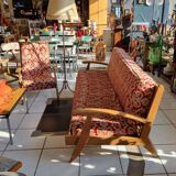 Canapé + fauteuil FS116 Free Span vintage