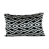 Ikat velvet pillow cover
