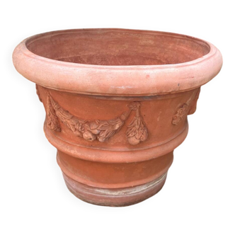 Terracotta pot handmade in Tuscany