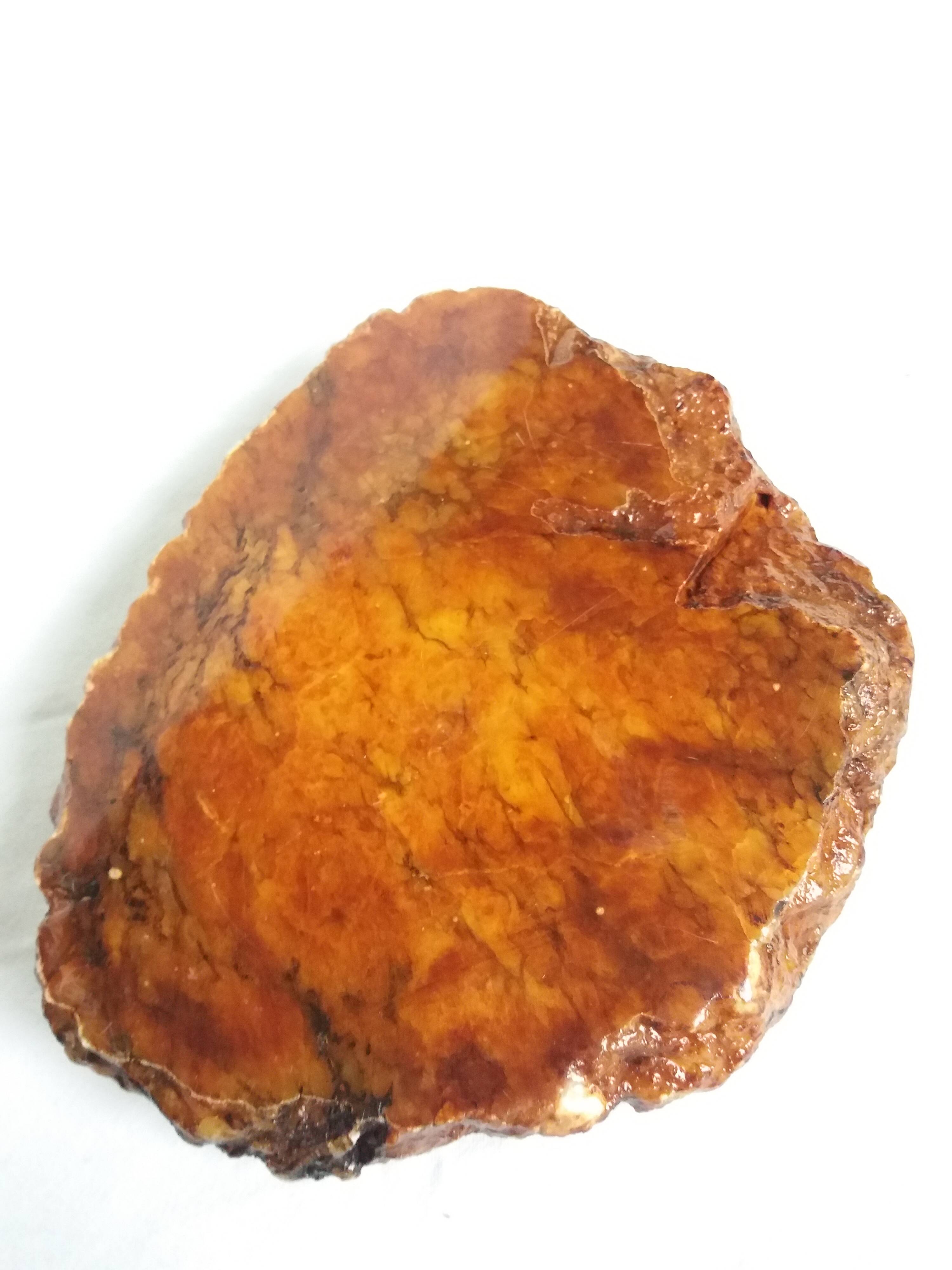 Caramel ocher alabaster ashtray Romano Bianchi Italy