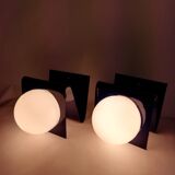 Pair of methacrylate wall lights