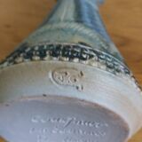 Candle holder vase signed Jean Claude Courjault