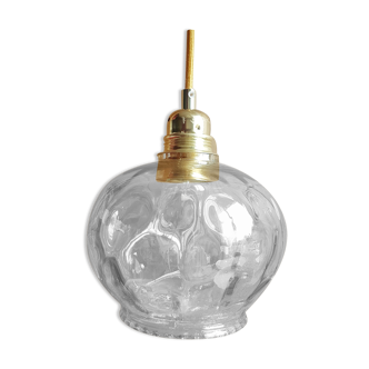 Suspension lampe baladeuse globe vintage