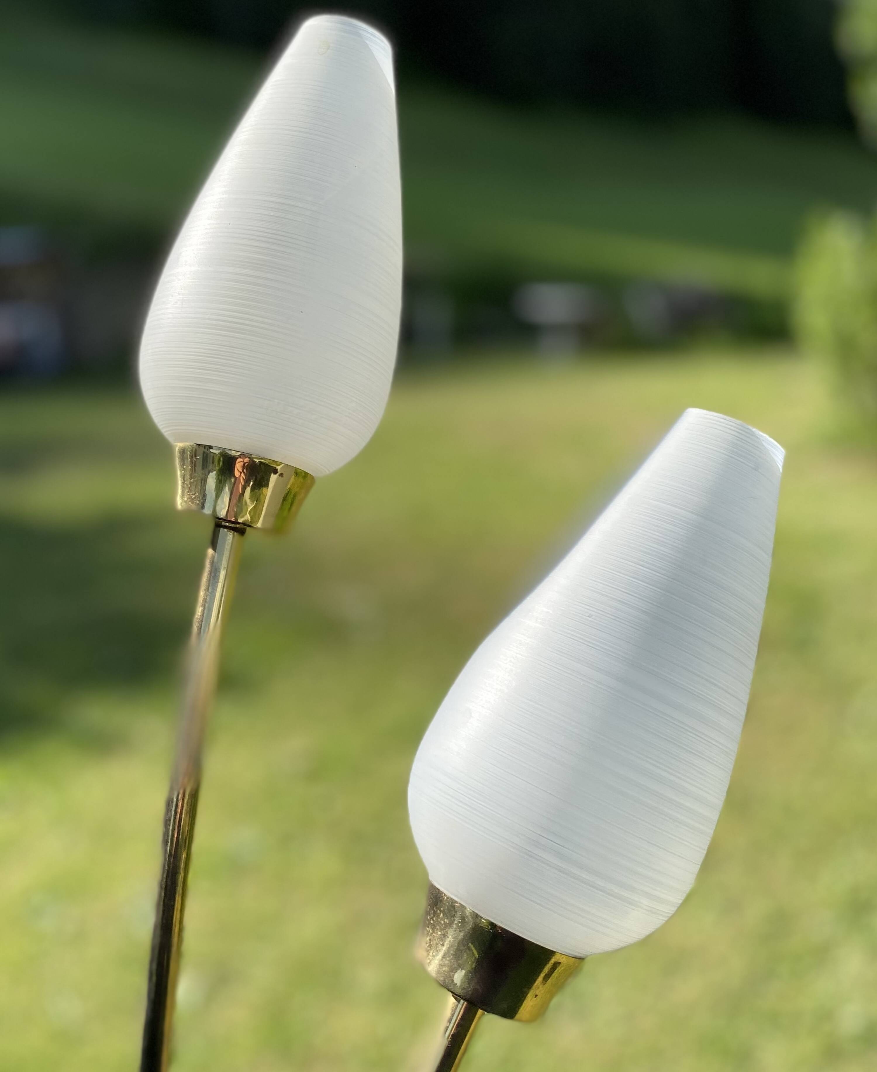 Arlus vintage 1950 reed floor lamp