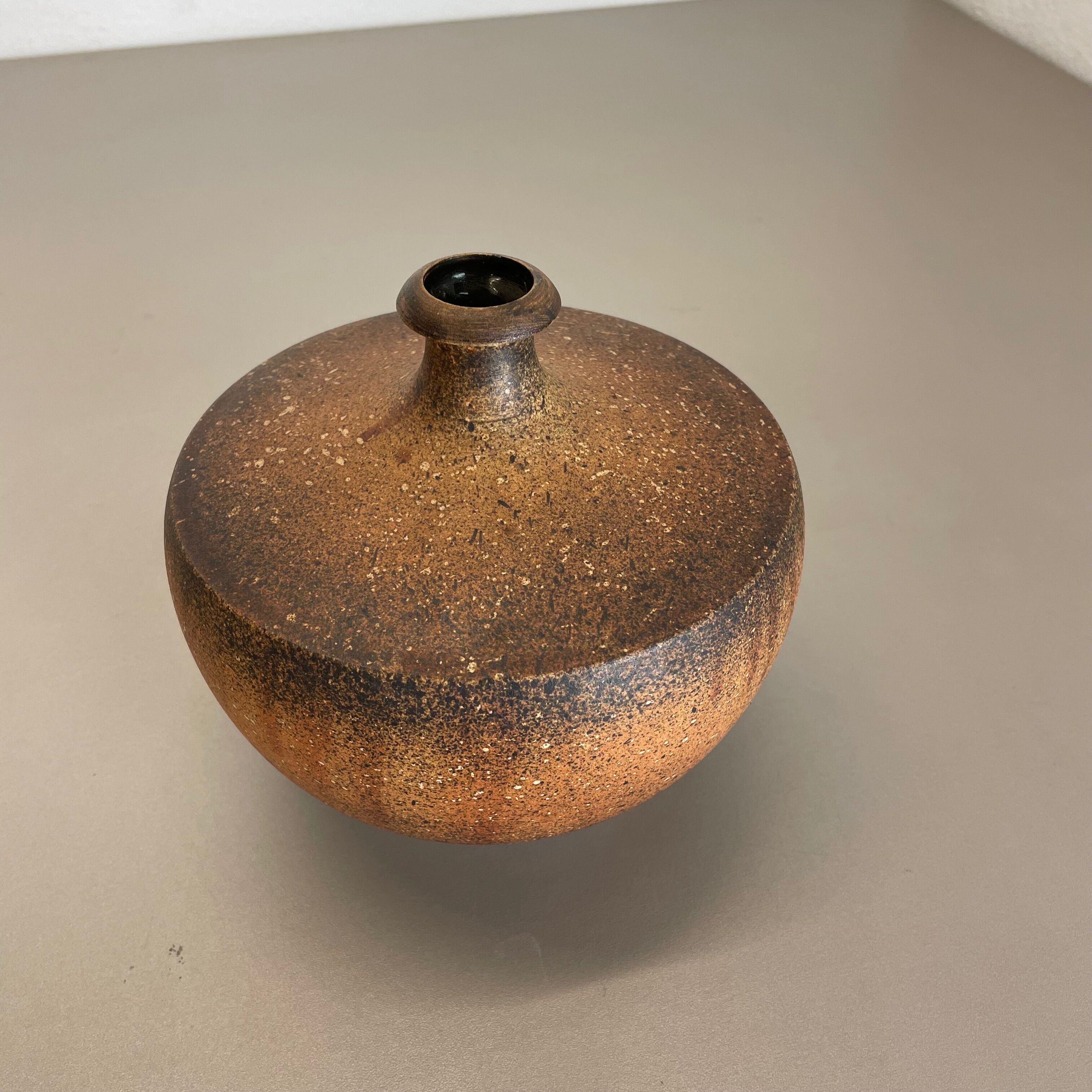 Abstract Ceramic Studio Pottery Ufo Vase by Gerhard Liebenthron, Germany, 1980s