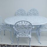 Crafted aluminum garden table