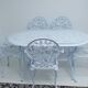 Crafted aluminum garden table