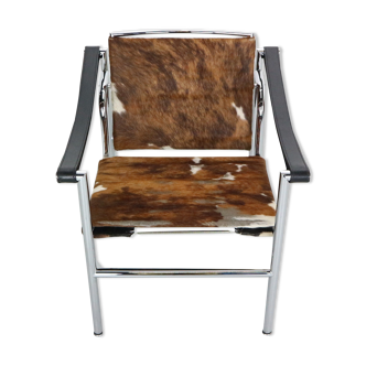 Le Corbusier Pony Skin Armchair Model-LC1 For Cassina, 1970s Italy