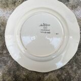 Set of 3 plates with sarreguemines floral motif