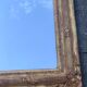 Old style mirror Restoration in gilded stucco wood, 80 x 59 cm