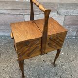 Polished art vintage scandinavian deco sewing box