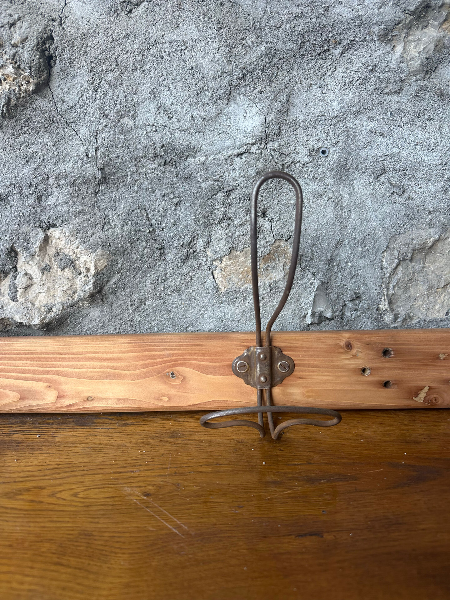 Vintage coat rack hooks