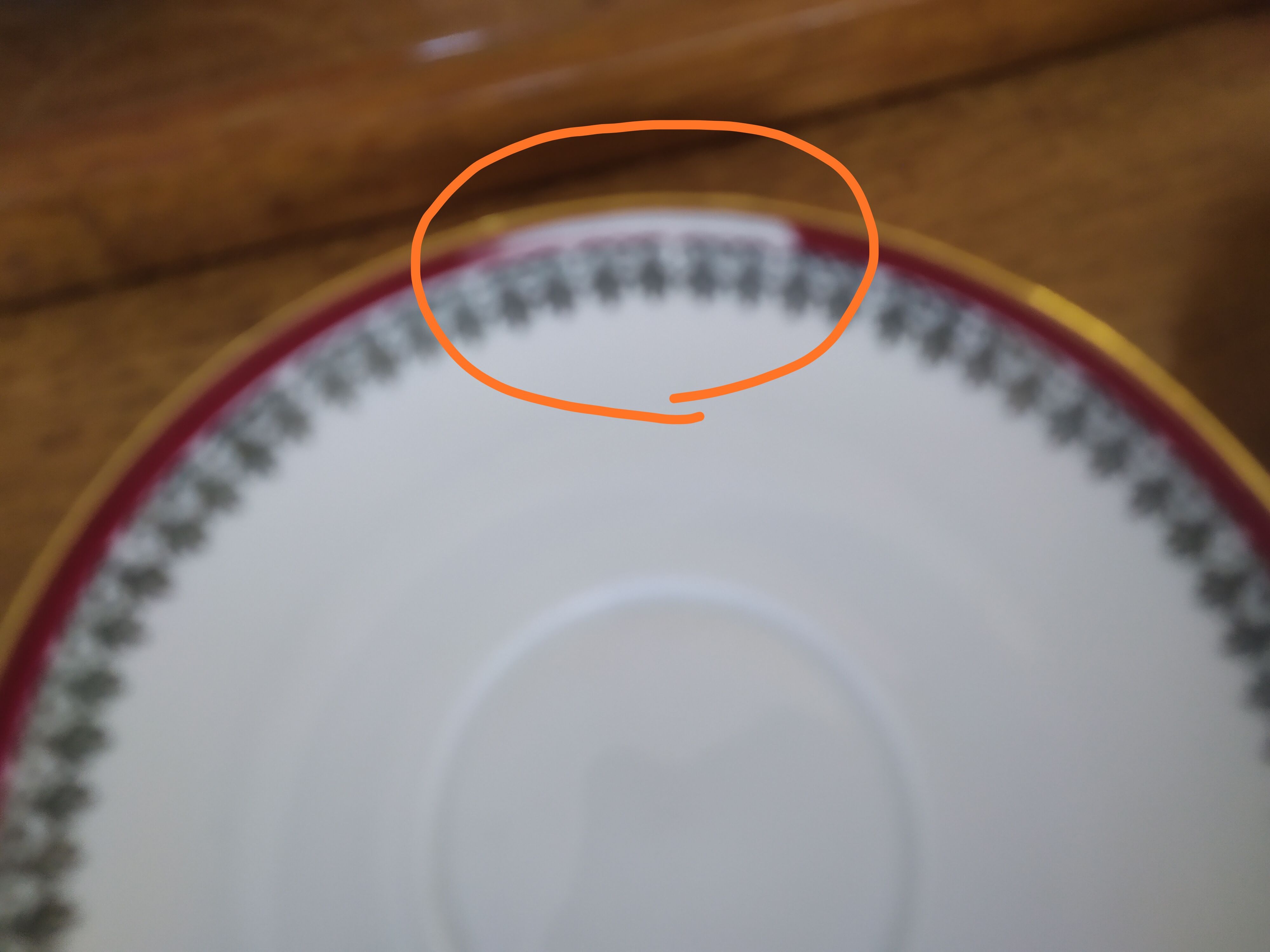 6 Pillivuyt pink and gold porcelain coffee cups