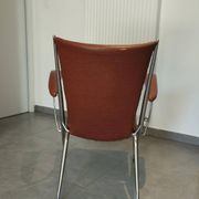 Folding chair attributed to A. Monpoix, modernist design, mid-century, vintage.