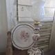 Original porcelain lamp with a base in the style of Gabriel Fourmaintraux.