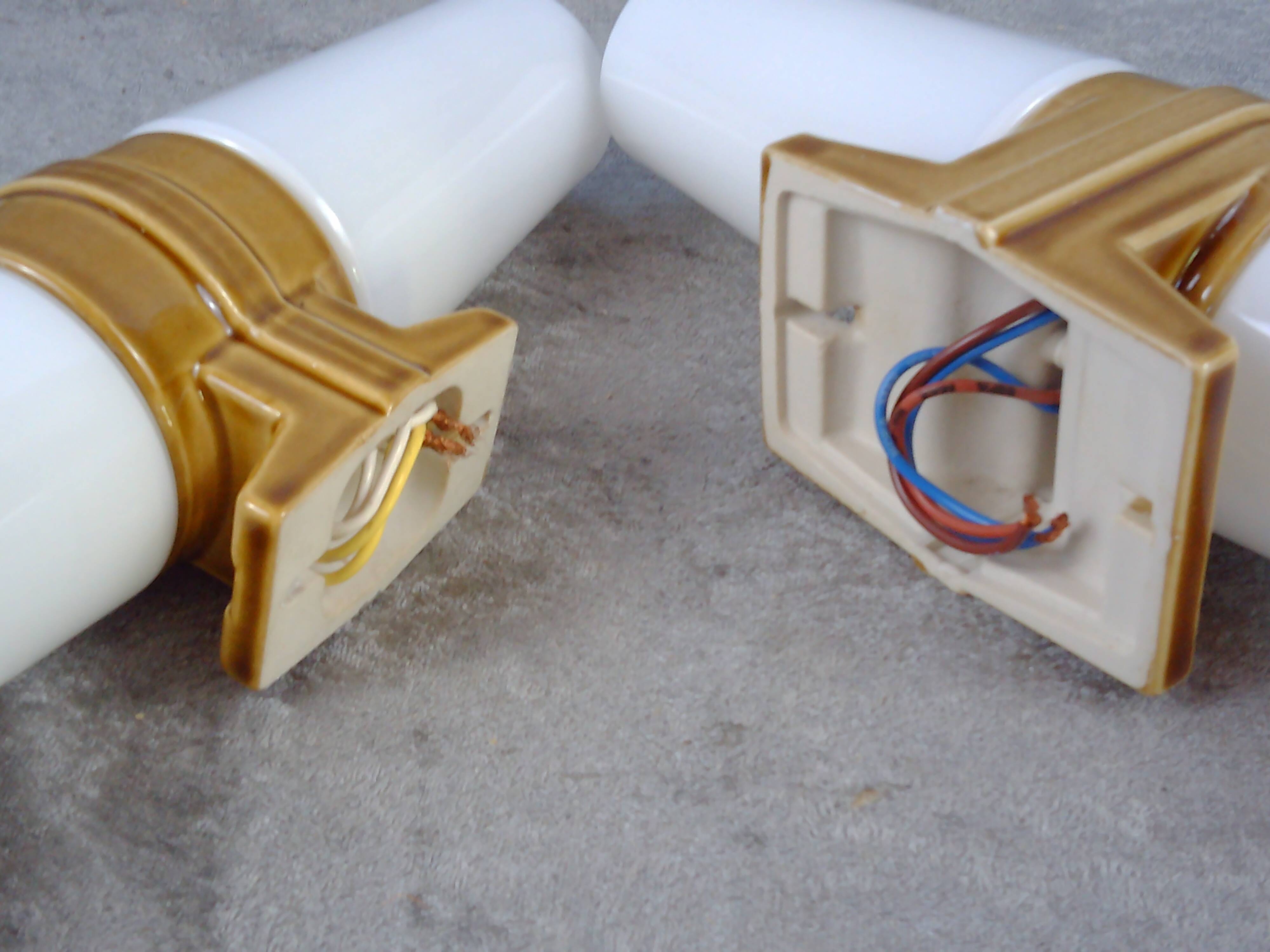 Midcentury "6060" sconces by Sigvard Bernadotte for IFÖ, Sweden. 1960's Set of 2.