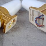 Midcentury "6060" sconces by Sigvard Bernadotte for IFÖ, Sweden. 1960's Set of 2.