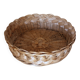 Panier Corbeille ronde osier tressage vintage
