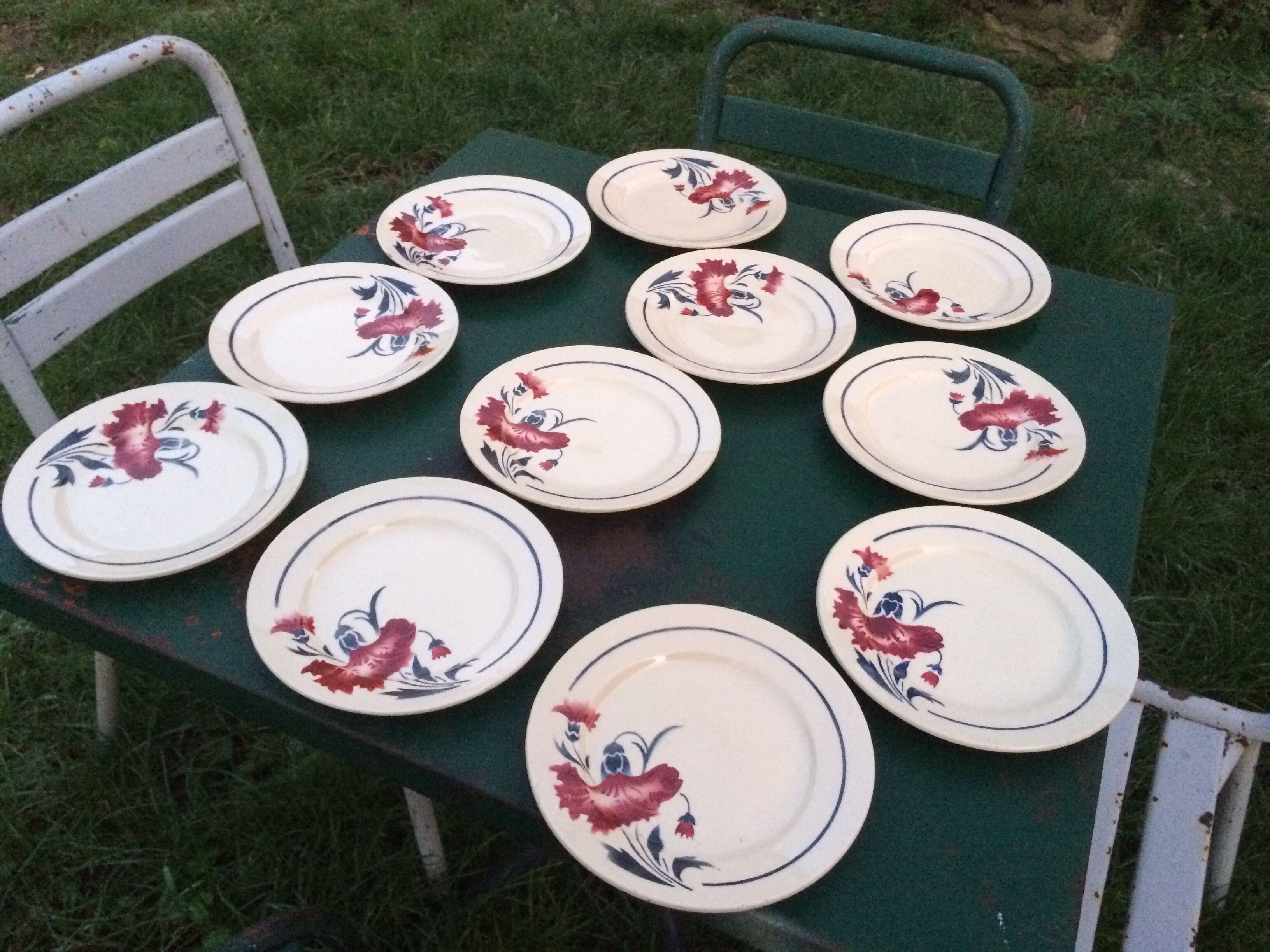 Lunéville desert plates