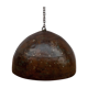 Metal hanging with its original rust colour
