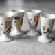 Tasses-Mazagrans X 4 en grès émaillé années 70
