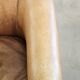 Set of two vintage cowhide club armchairs in English style