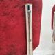 Set of 2 Dining Chair: Red Fabric, Tubular Frame, Retro 1970s