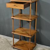 Small solid walnut shelf unit – 1900