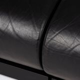 Obliqua two-seater leather sofa, Mario Botta, 1980s