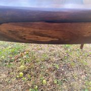 Scandinavian dining table in Rio rosewood.